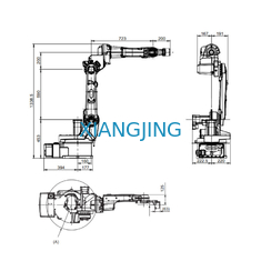ABB 6の軸線は4つのKg溶接ロボットIRB 1520IDのロボット溶接機のペイロードを使用した
