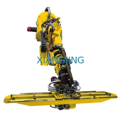 Fanucは4つの軸線のロボティック腕パレット機械とのPalletizerのために工業用ロボットを使用した